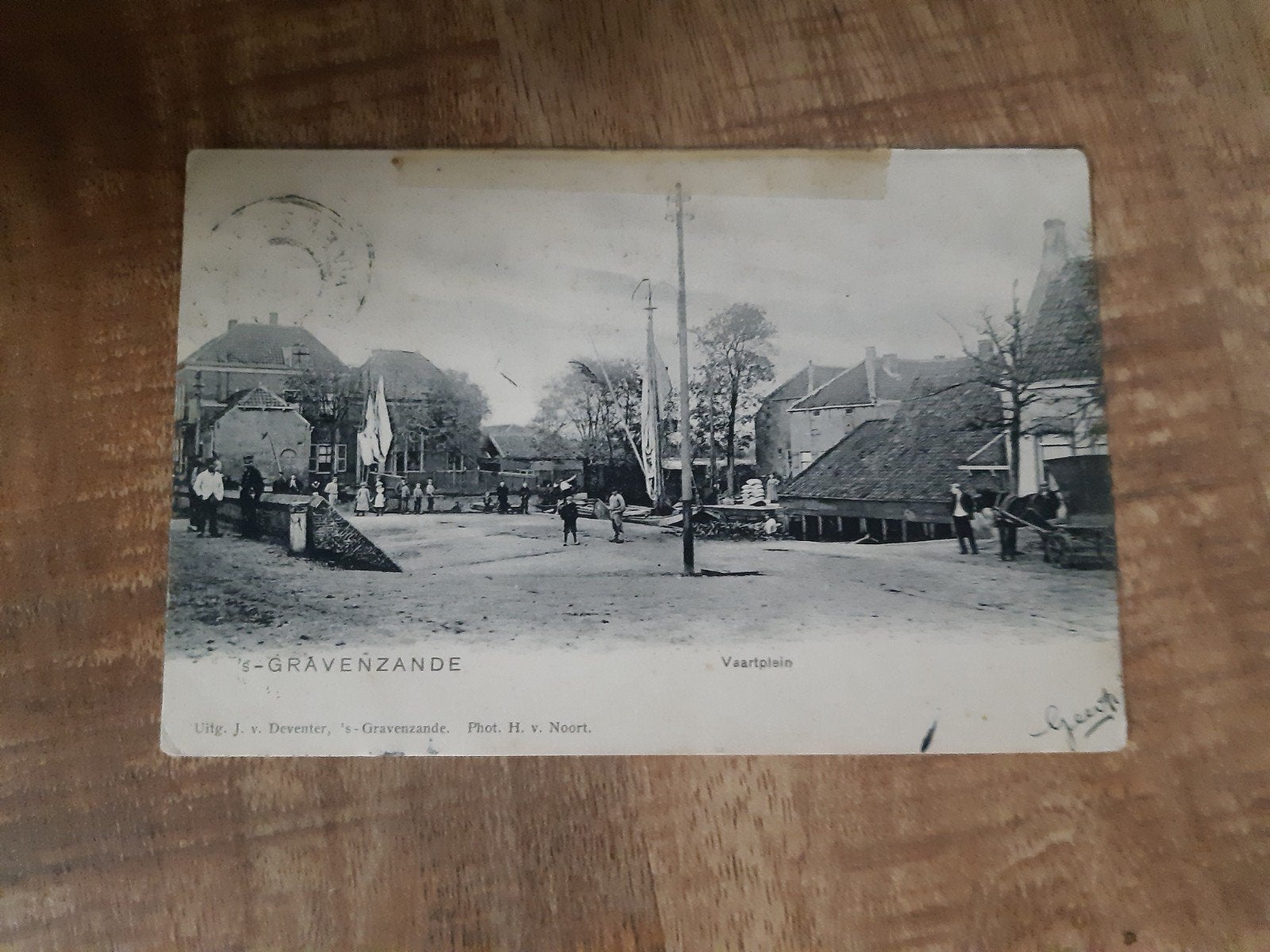 Ansichtkaart s Gravenzande Vaartplein 1903, Ophalen of Verzenden