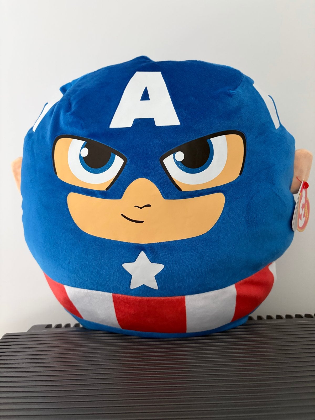 Nieuwe Captain America Squishy Beanie Knuffel, Overige karakters, Overige typen, Blauw, Nieuw