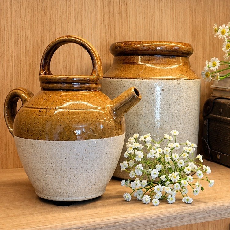 brocante keramiek potten, Ophalen of Verzenden