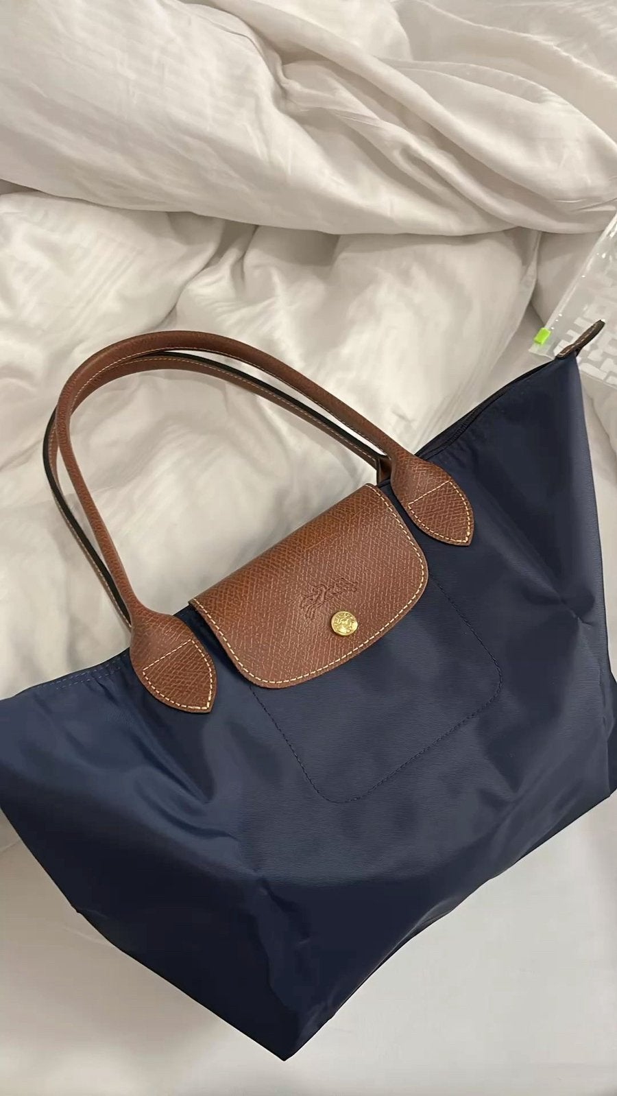 Longchamp, Ophalen of Verzenden, Zo goed als nieuw, Blauw, Handtas
