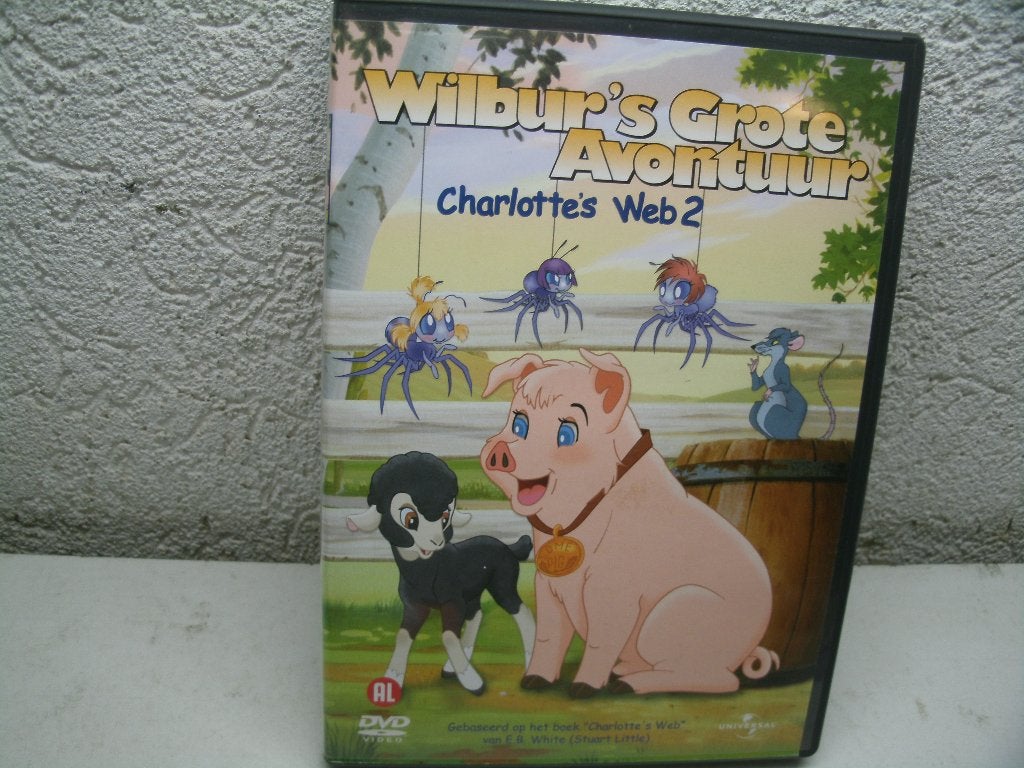 dvd 118k wilbur's grote avontuur charlottes web 2, Cd's en Dvd's, Alle leeftijden, Ophalen of Verzenden, Zo goed als nieuw