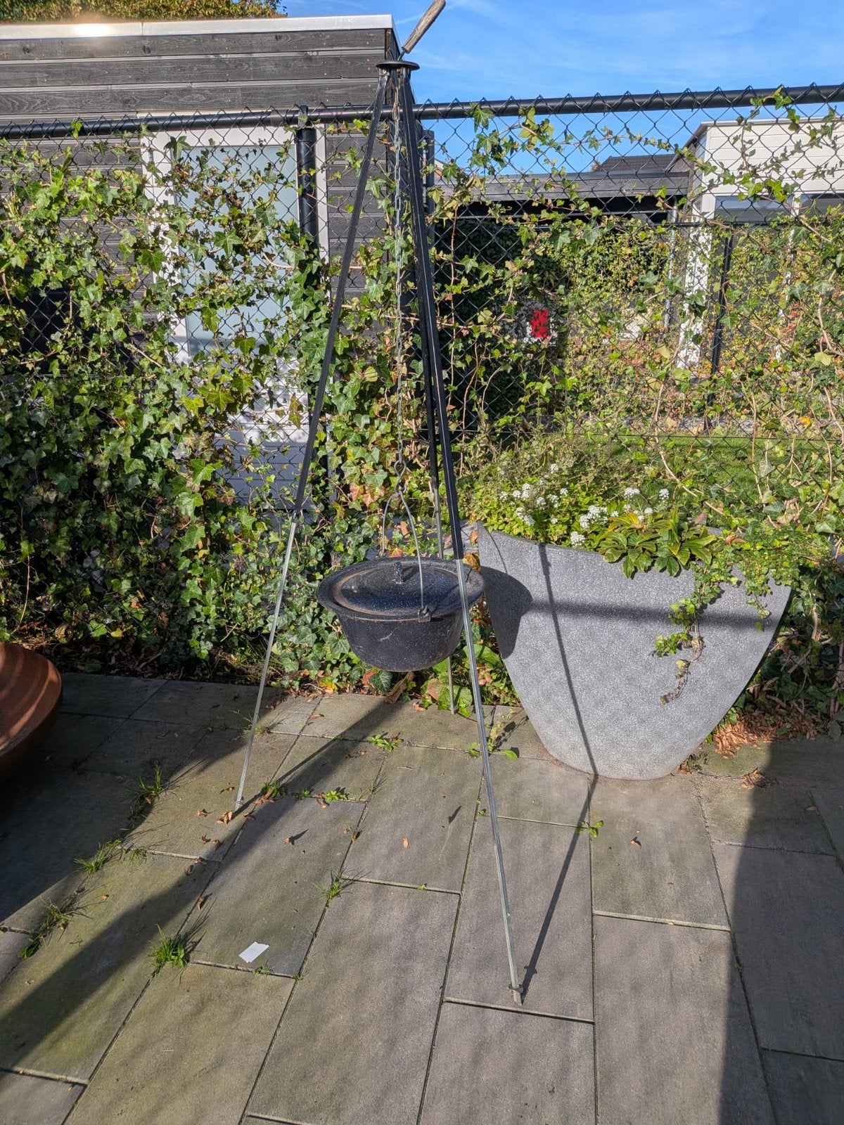 Petromax Dutch Oven met driepoot en grillrooster, Tuin en Terras, Ophalen, Gebruikt, Petromax
