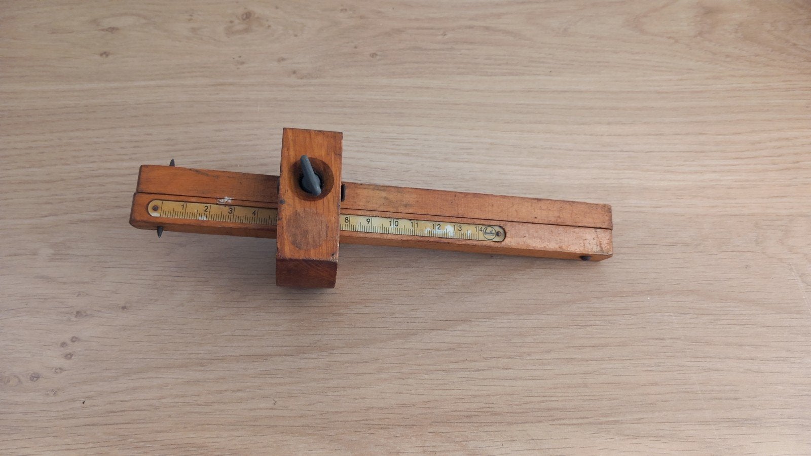 Vintage dubbel kruishout - Houtbewerking gereedschap, Ophalen of Verzenden