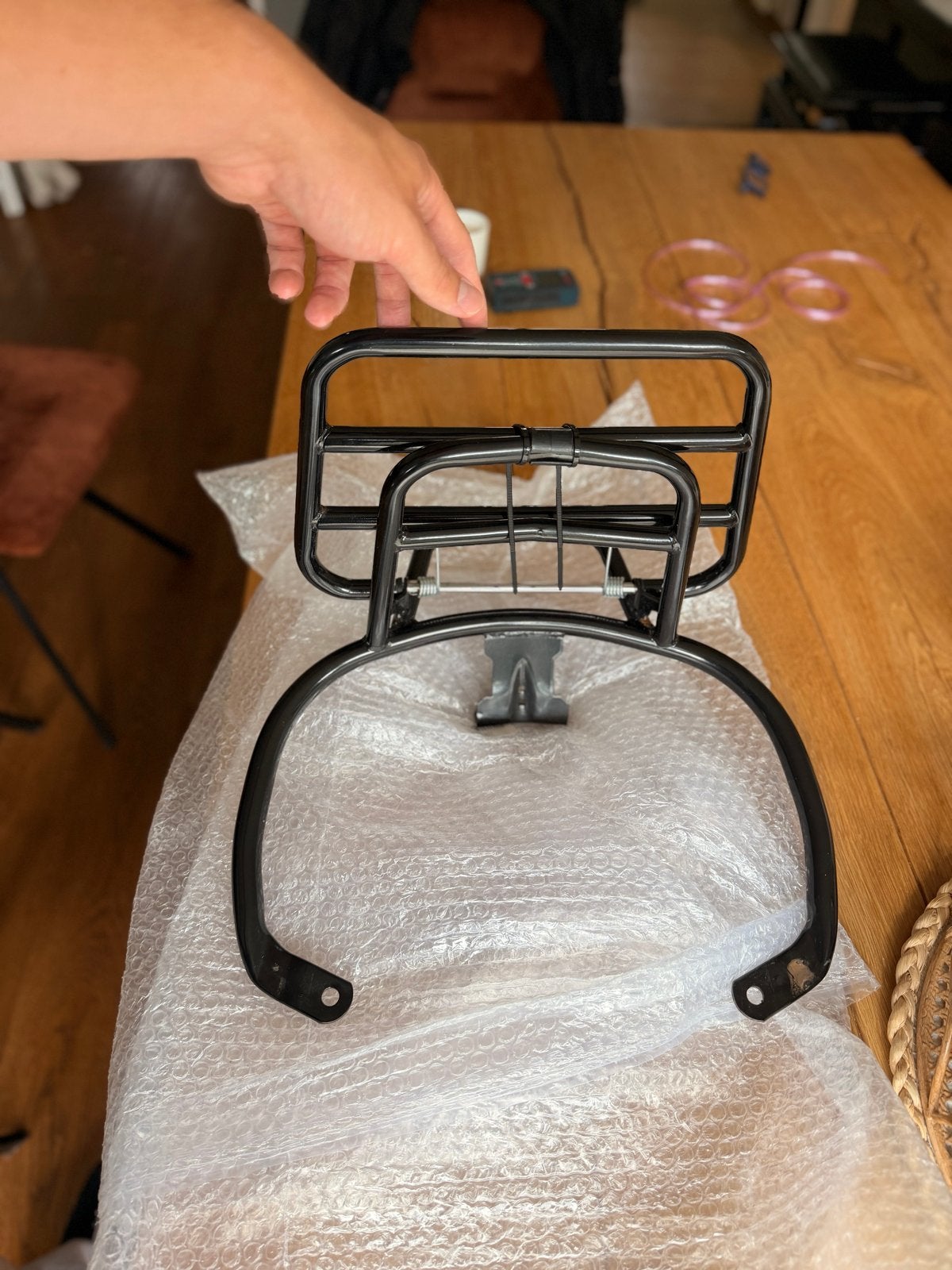 Vespa Primavera/Sprint Klapdrager Achterzijde Glanszwart, Fietsen en Brommers, Ophalen of Verzenden, Nieuw, Overige typen, Vespa