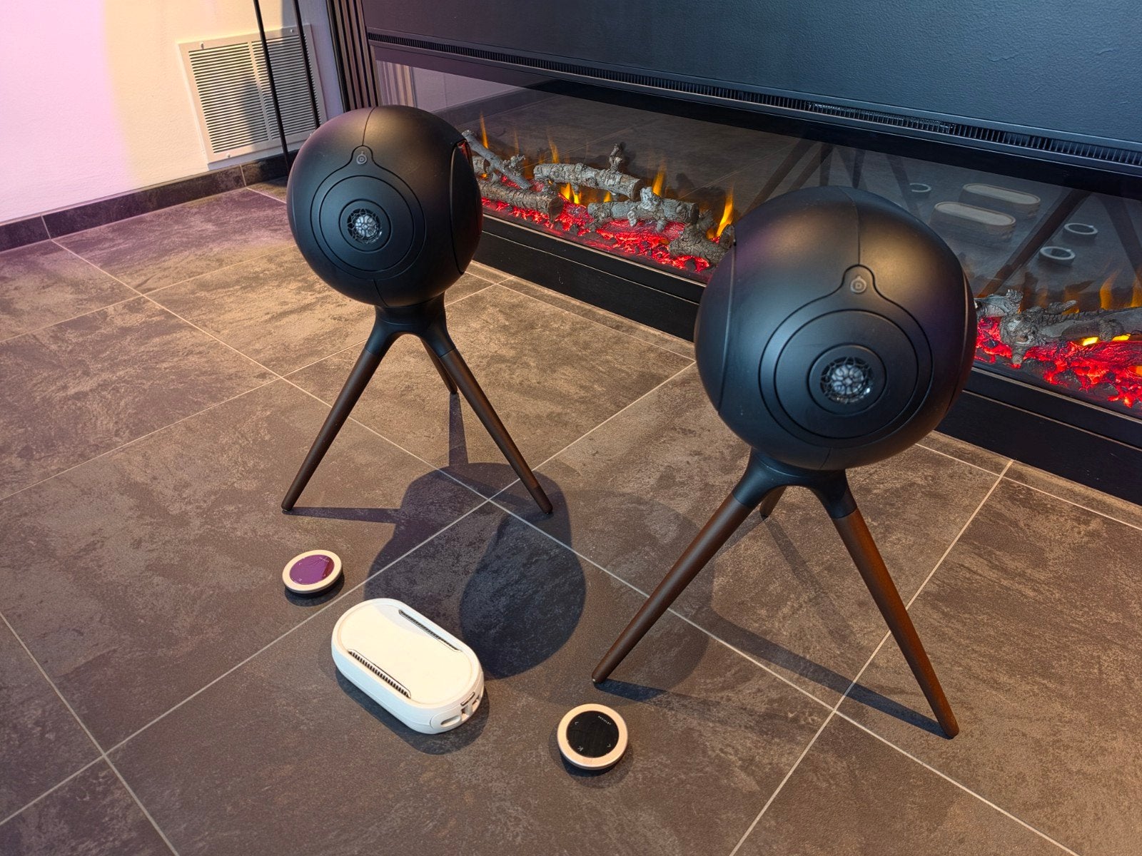 Devialet Phantom I 108 dB Stereo Set Dark Chrome, Inclusief kabels, Ophalen, Zo goed als nieuw, Overige merken