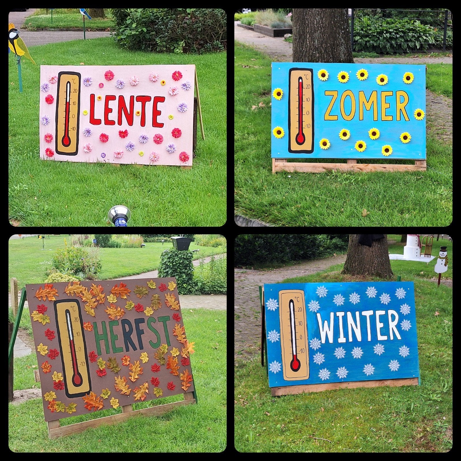 Straatversiering De 4 seizoenen, Ophalen, Versiering