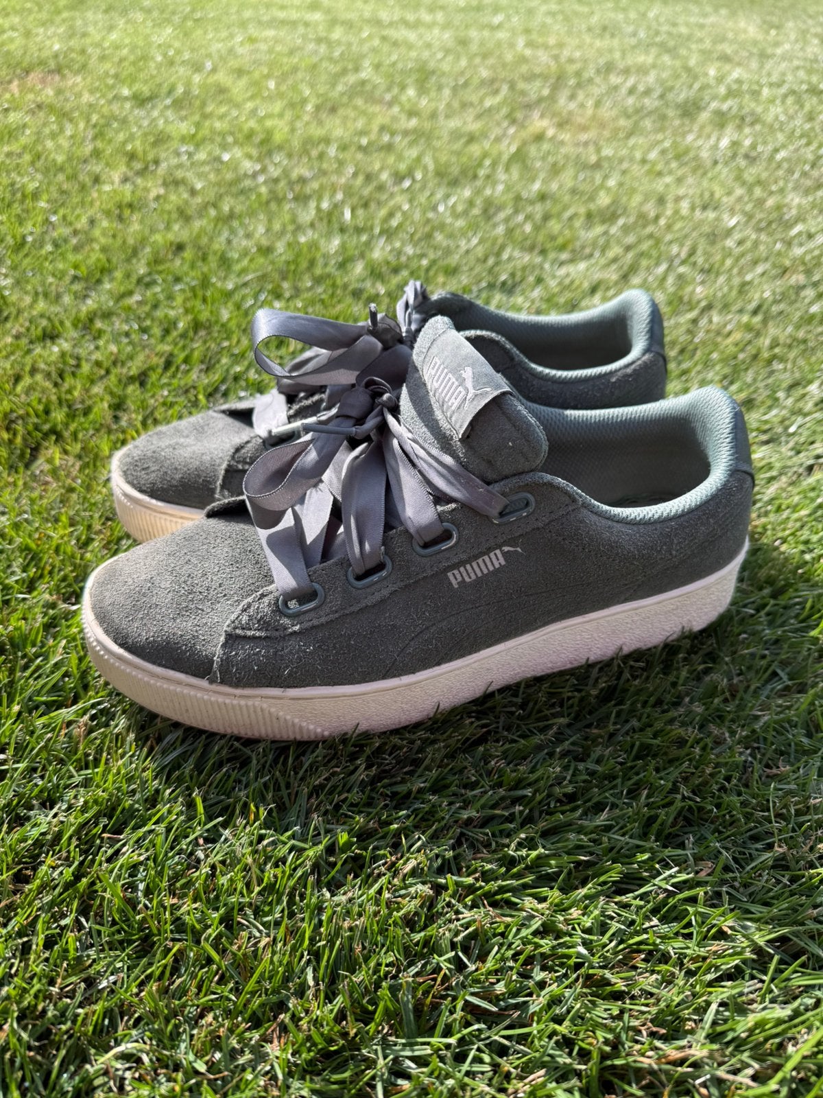 Puma schoenen maat 40, Ophalen of Verzenden, Groen, Sneakers of Gympen, Zo goed als nieuw