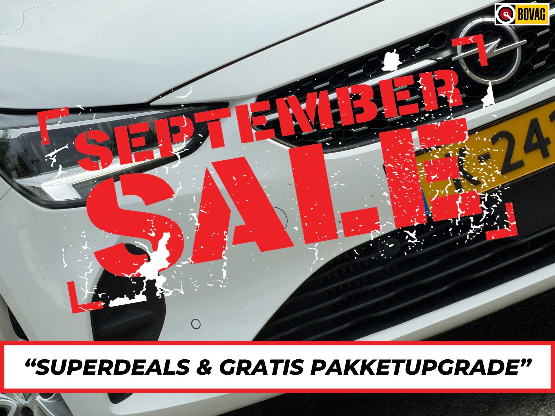 Opel Corsa 1.2 Elegance - Summit White - Panoramadak/Carplay, Auto's, Voorwielaandrijving, 101 pk, Gebruikt, Leder en Stof