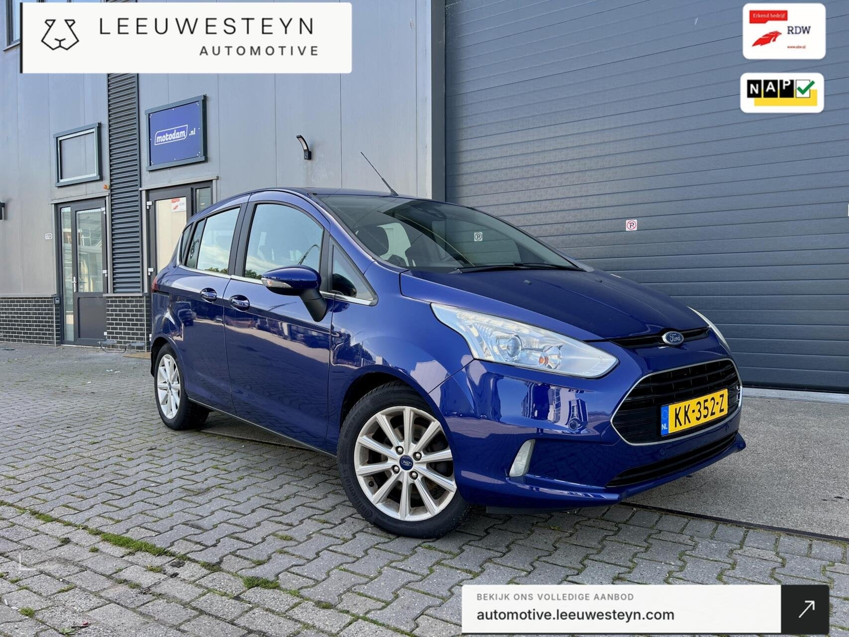 Ford B-Max 1.0 EcoBoost Titanium NAP NAVI CAMERA, Auto's, Voorwielaandrijving, Dealer onderhouden, Gebruikt, Origineel Nederlands