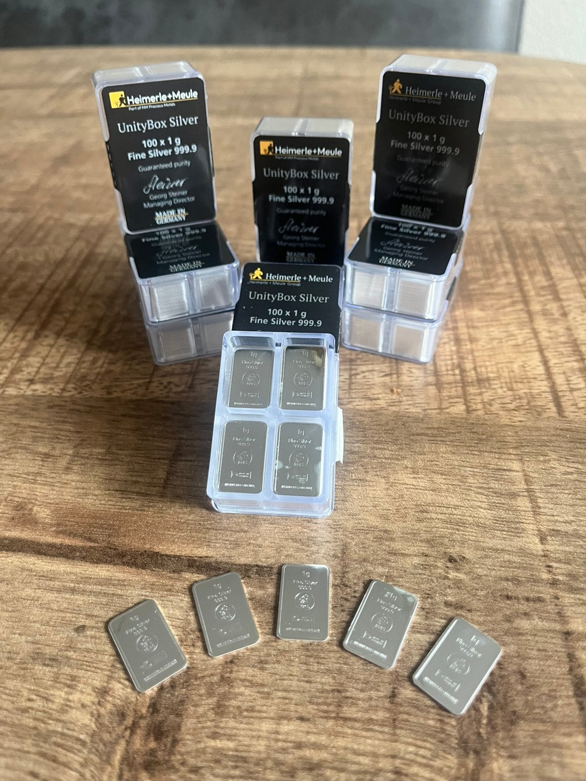 1 gram zilveren Heimerle en Meule., Postzegels en Munten, Ophalen of Verzenden, Zilver