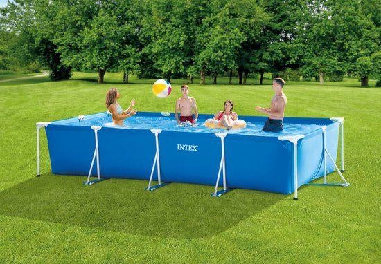 Intex zwembad 4.50 x 2.20 x 84 (zo goed als nieuw), Ophalen, 200 tot 300 cm, 80 tot 120 cm, Zo goed als nieuw