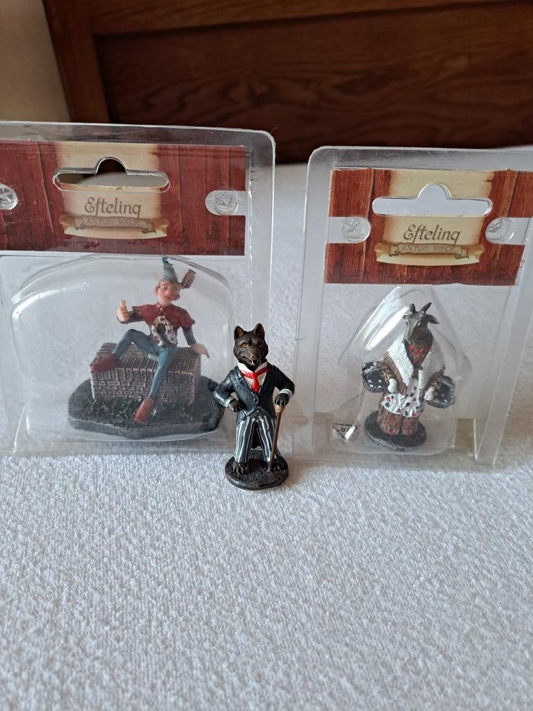 Efteling figuren: Wolf, Geitje, klein duimpje., Ophalen of Verzenden, Nieuw, Beeldje of Poppetje
