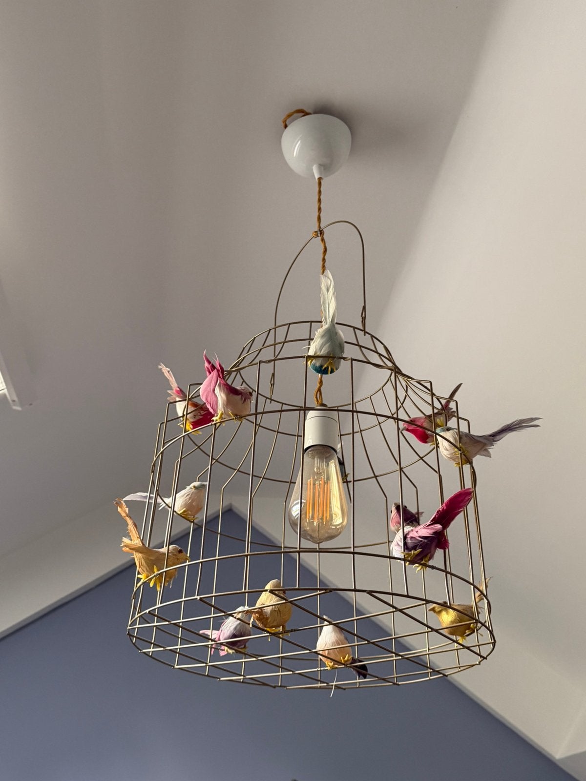 Dutch Dilight hanglamp met vogeltjes, Ophalen, Zo goed als nieuw, Lamp