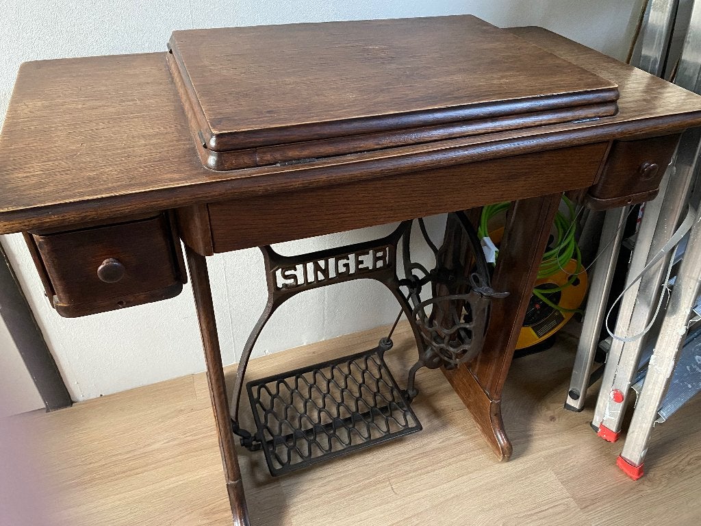 Singer trapnaaimachine, Ophalen