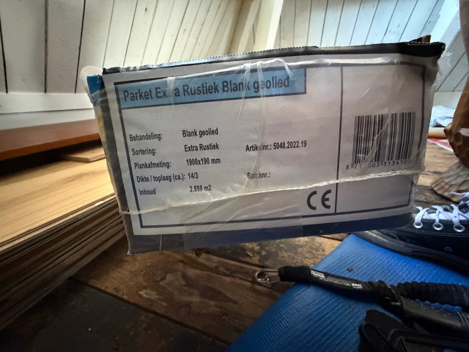 Parket Extra Rustiek Blank geolied - 2.888 m², Nieuw, Minder dan 5 m², 10 tot 30 cm, Hout