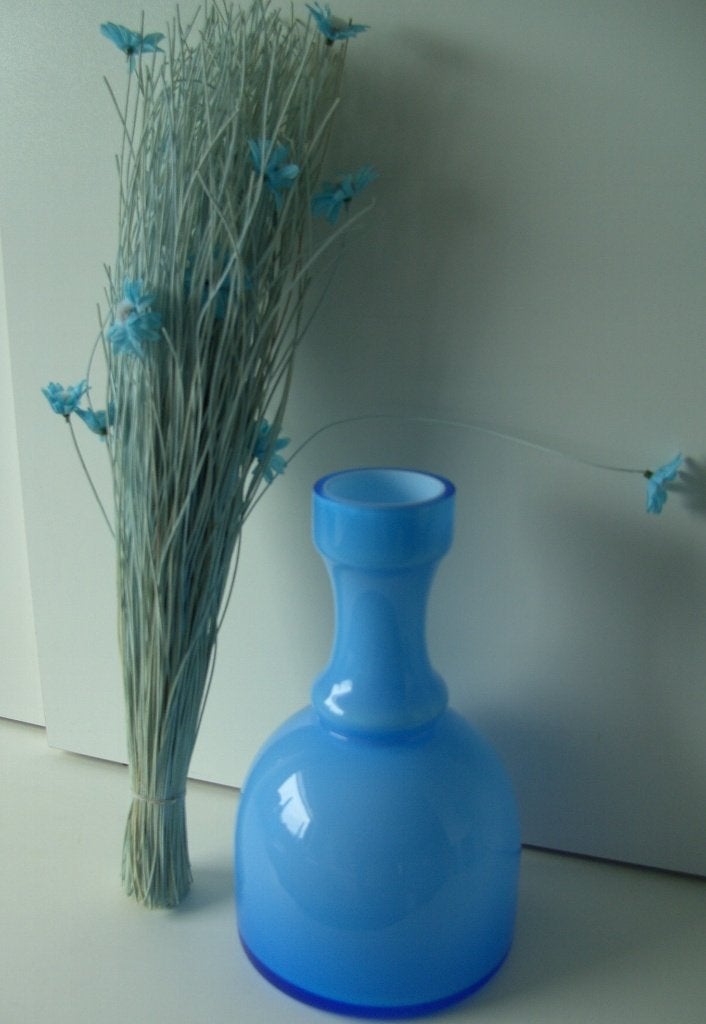 VAAS BLAUW BOL 23 CM 15 stuks NIEUW., Ophalen, -, Nieuw, Glas
