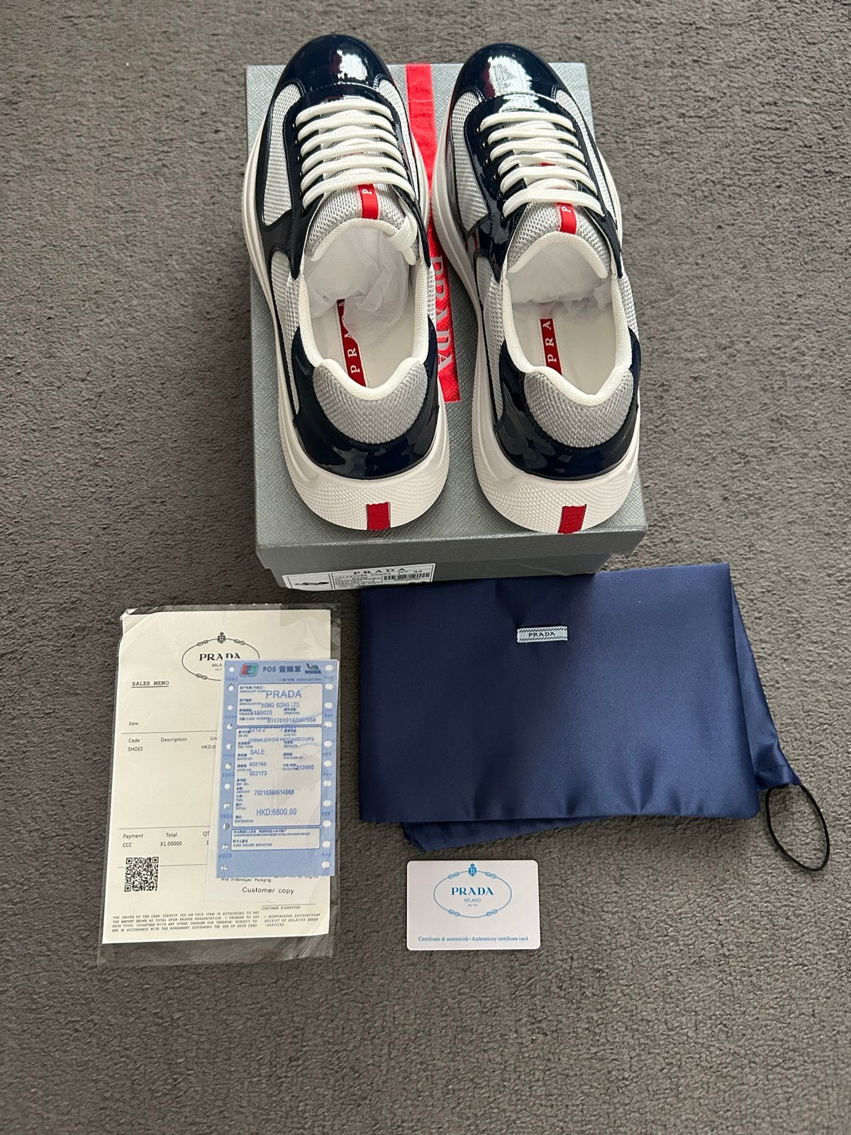 Prada Cups Shoes, Blauw, Nieuw, Ophalen of Verzenden, Sneakers of Gympen