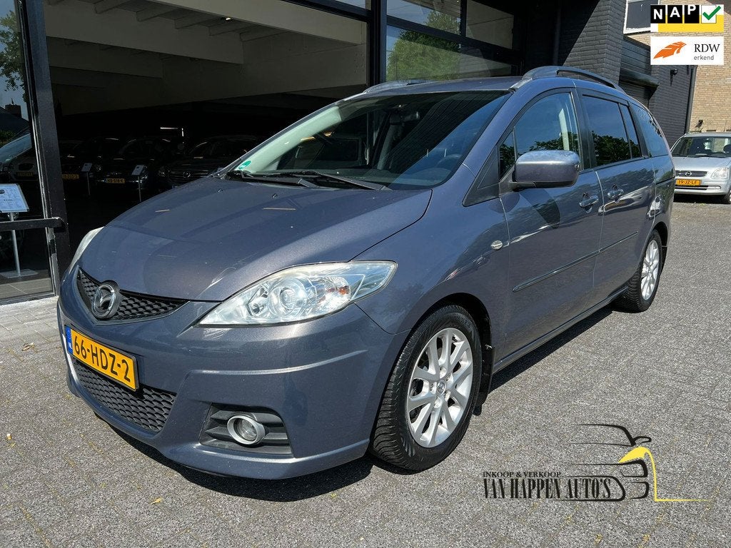 Mazda 5 1.8 Executive / 7-PERSOONS, Auto's, Stof, Gebruikt, Zwart, 4 cilinders