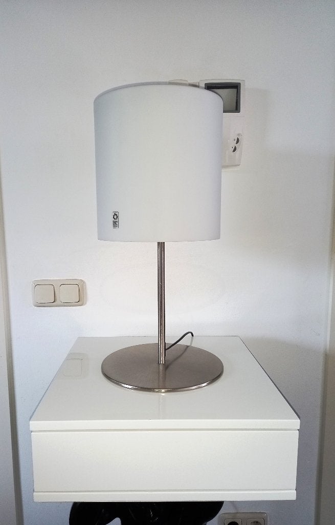 Leucos tafellamp Celine T15, Ophalen, Wit, Met schakelaar, Schemerlamp