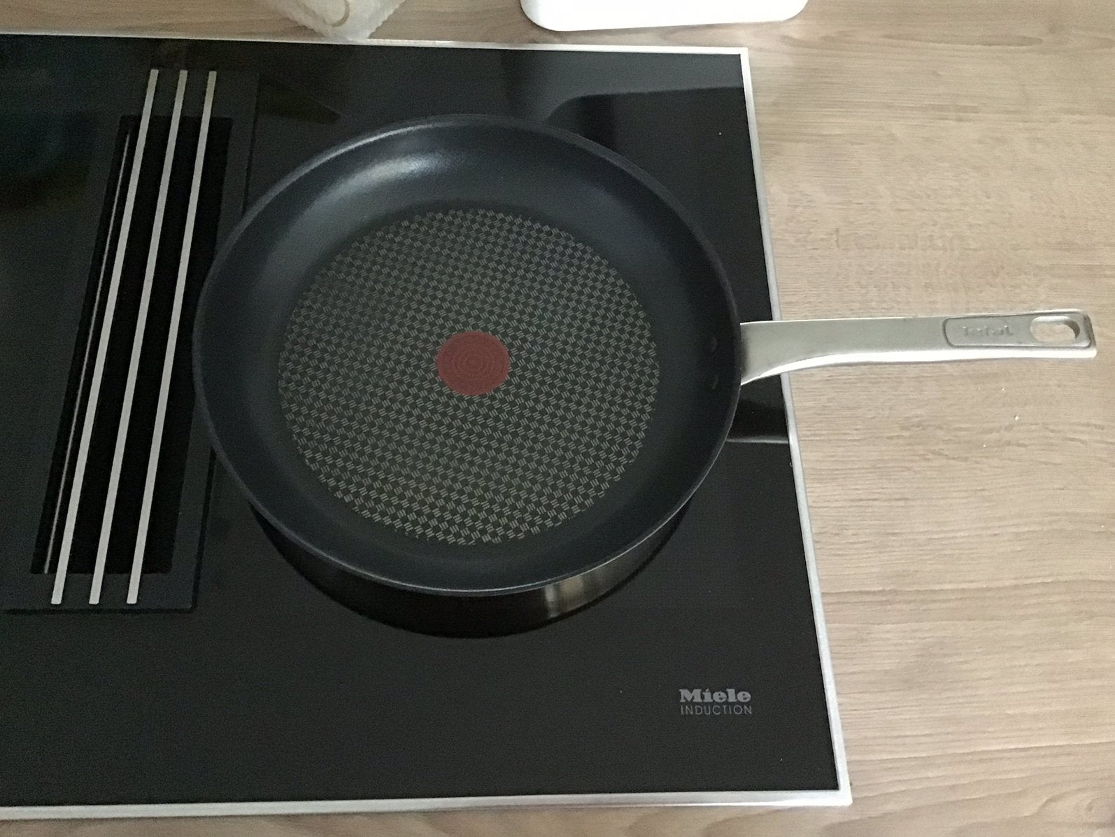 Tefal inductie 30 cm stainless steel pan, Ophalen, Koekenpan, Rvs, Antiaanbaklaag