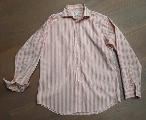 Te koop:Mooi kleurig overhemd van het merk JEFF BANKS Mt:XXL, Blauw, Ophalen of Verzenden, Overige halswijdtes, Gedragen