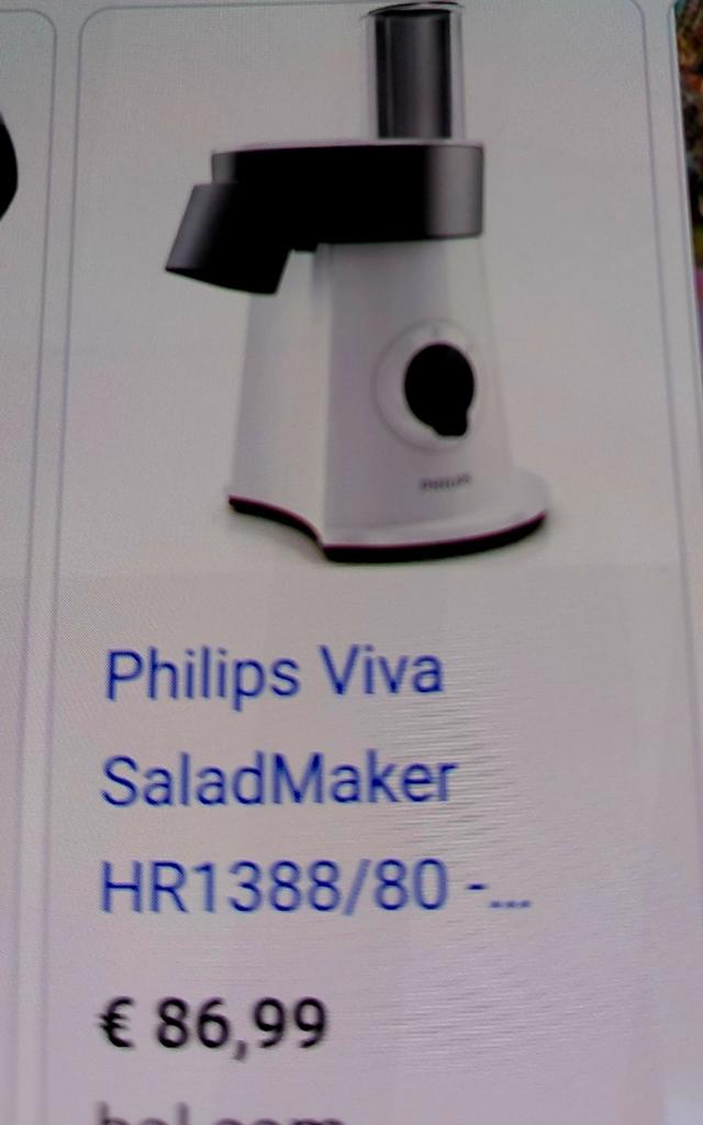 Salademaker voor komkommer/ wortel e.d, Ophalen of Verzenden, Zo goed als nieuw, 3 snelheden of meer