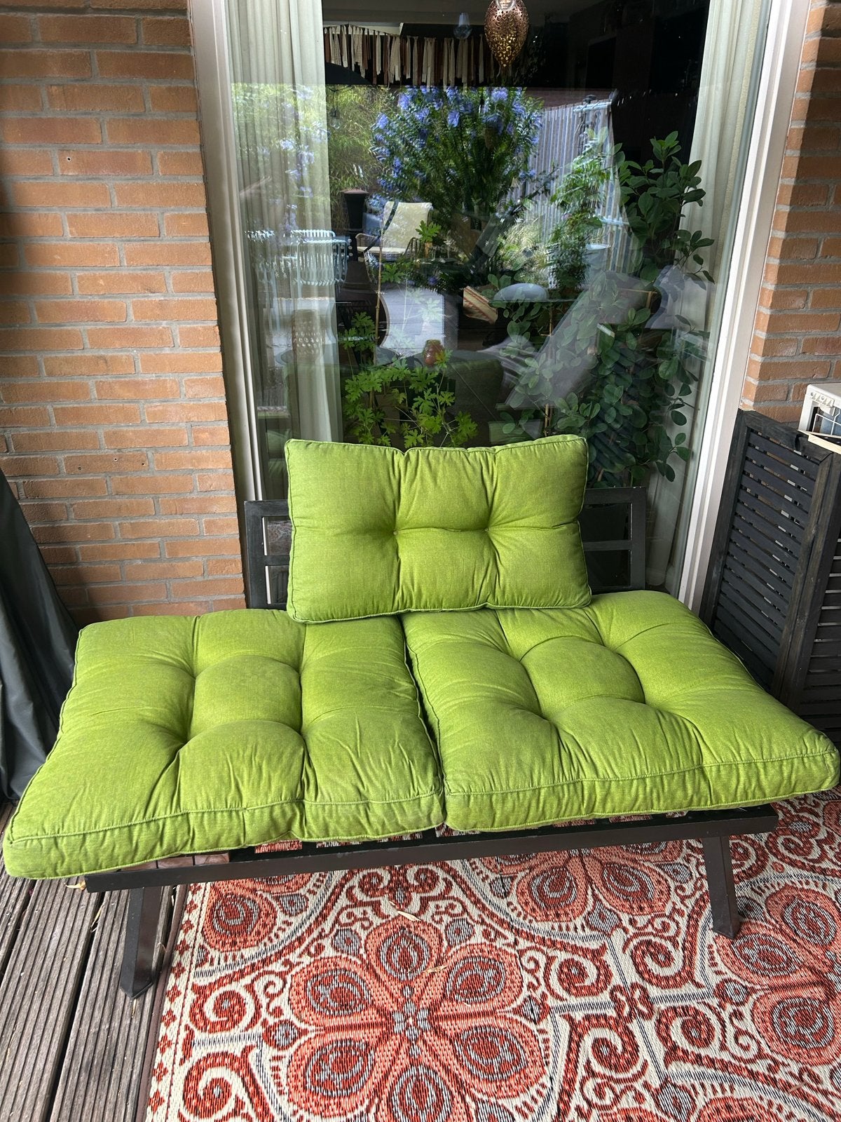 Madison loungekussens Basic Olive (4 zit, 1 rug), Tuin en Terras, Tuinmeubel-accessoires, Gebruikt, Ophalen
