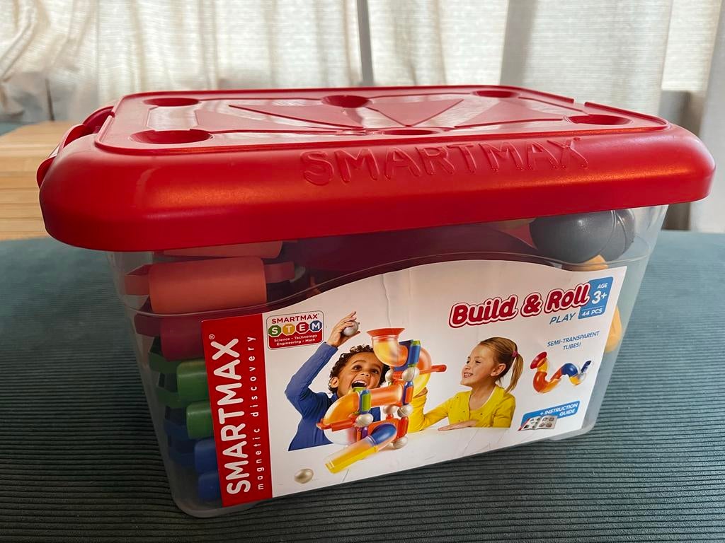 SmartMax Build & Roll - Magnetisch Constructiespeelgoed, Kinderen en Baby's, Speelgoed | Overig, Zo goed als nieuw, Jongen of Meisje