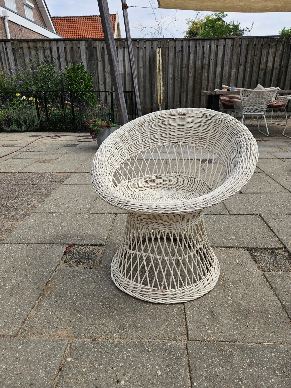 rotan stoel, Tuin en Terras, Ophalen, Rotan