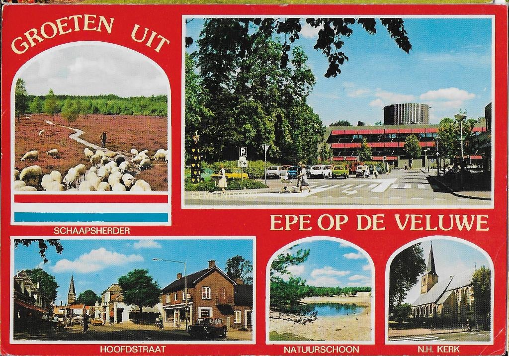 Epe op de veluwe gelopen ansichtkaart ( 1042, Ophalen of Verzenden, 1980 tot heden, Ongelopen, Gelderland