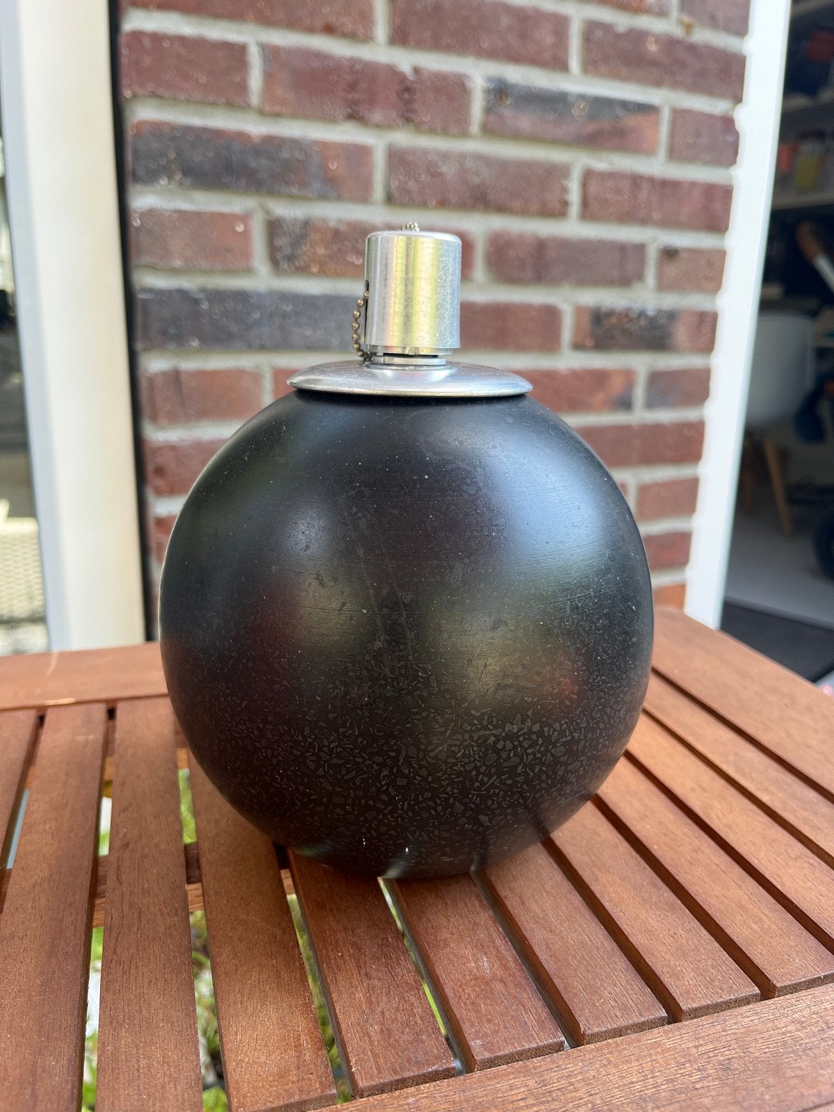 Sfeervolle tuinfakkel/olielamp voor buiten, Ophalen, Gebruikt, Vuurkorf