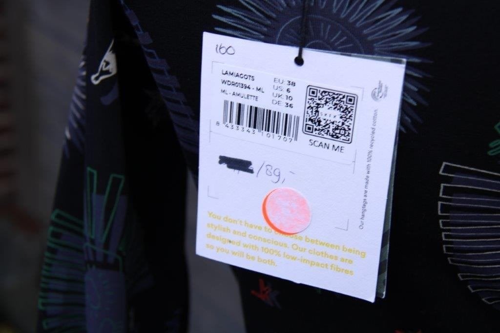 Jurk zwart/ kleur SKFK mt 38 nieuw Vaste prijs AANBIEDING, Zwart, Nieuw, Ophalen of Verzenden, Knielengte
