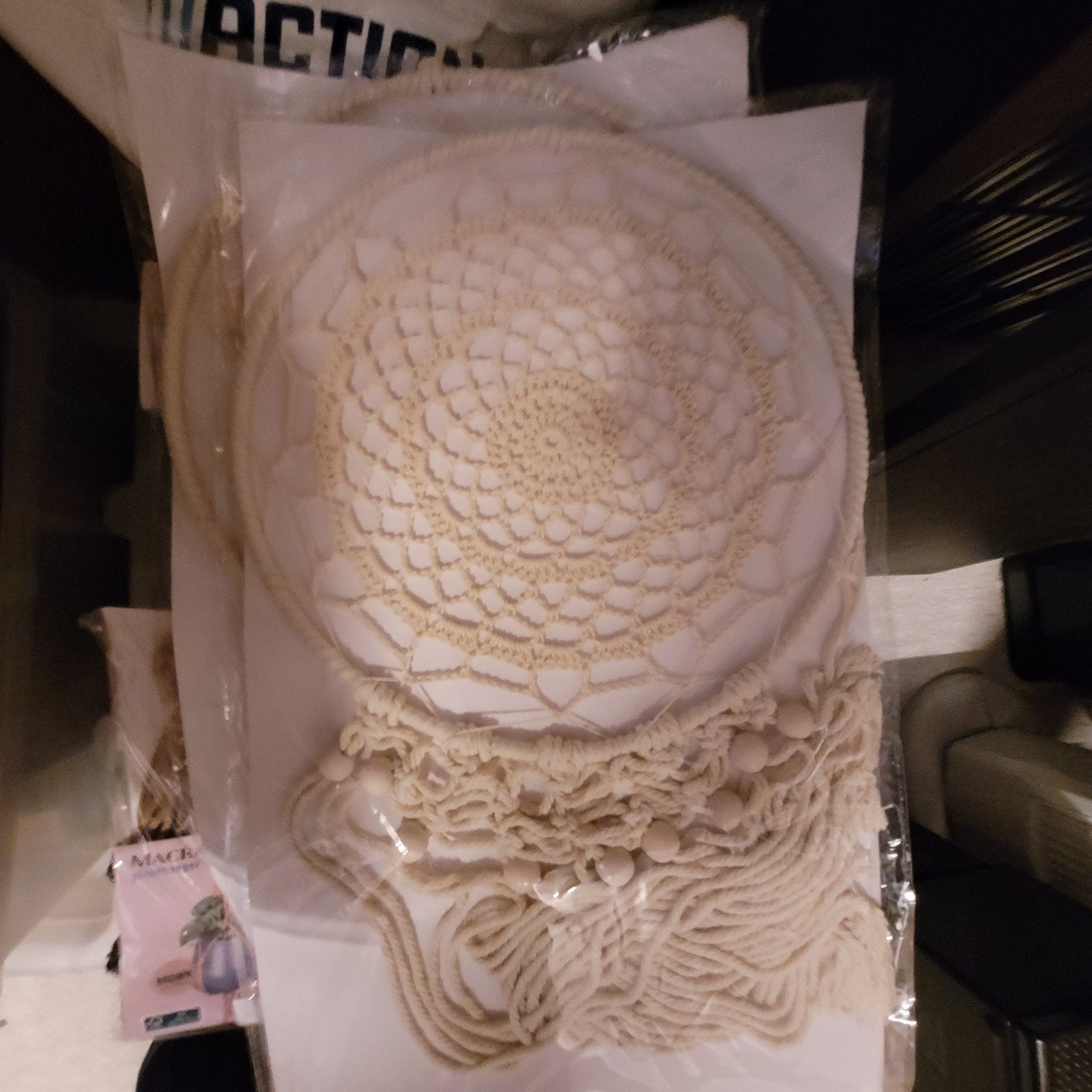 Dromenvanger Macramé - Nieuw in verpakking, Beige, Boho, Nieuw, Ophalen of Verzenden