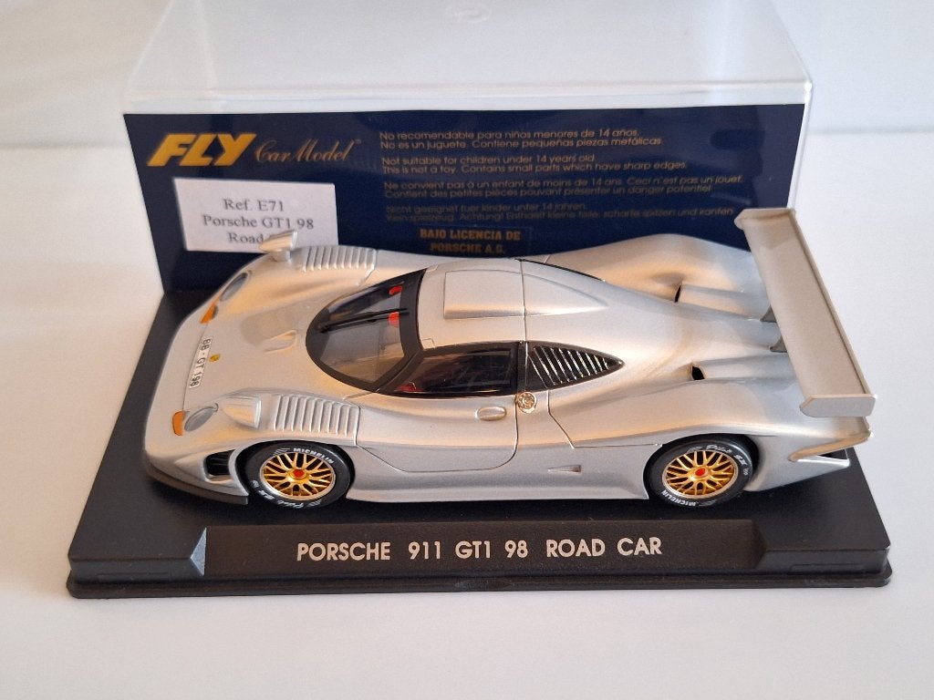 Fly Porsche 911 GT1 98 road car silver E71 Limited, Overige merken, Racebaan, Fly, Nieuw