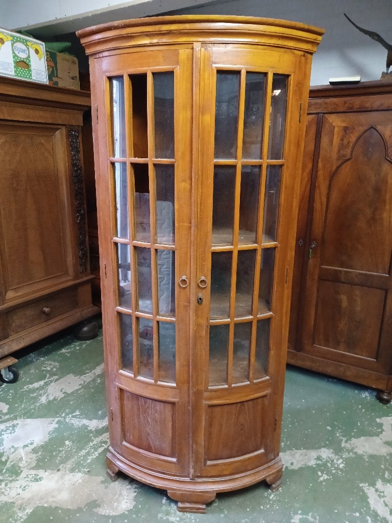 Hoekkast, Teak, 192 hoog, Ophalen, Teakhout, 50 tot 100 cm, 150 tot 200 cm