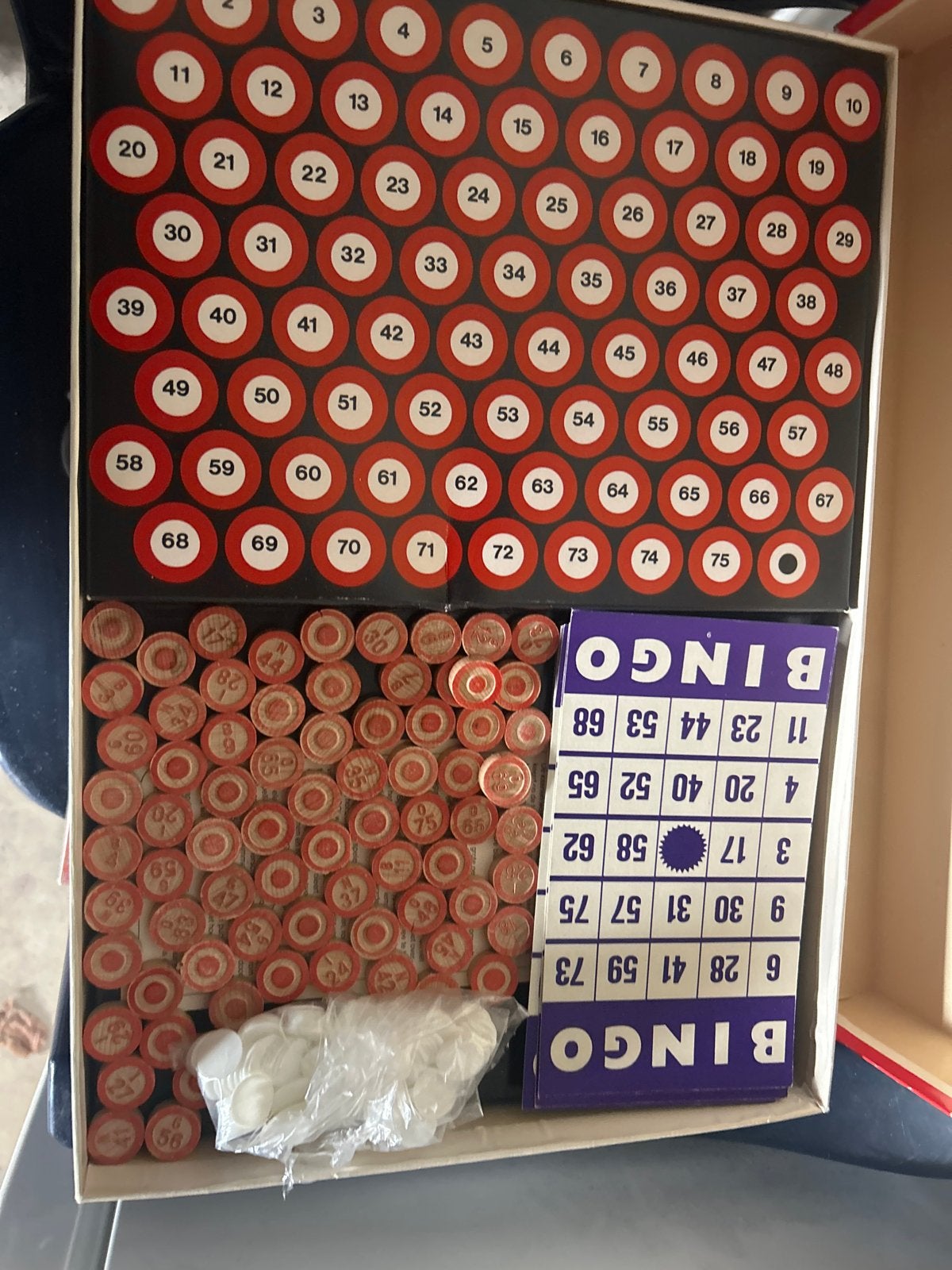 Vintage Bingo Spel - Compleet en in Goede Staat, Drie of vier spelers, Ophalen of Verzenden, Gebruikt