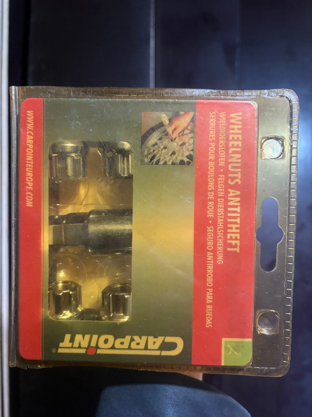 Carpoint Antidiefstal Wielmoeren Type E 4x M12x1.25 Conisch, Ophalen of Verzenden, Nieuw