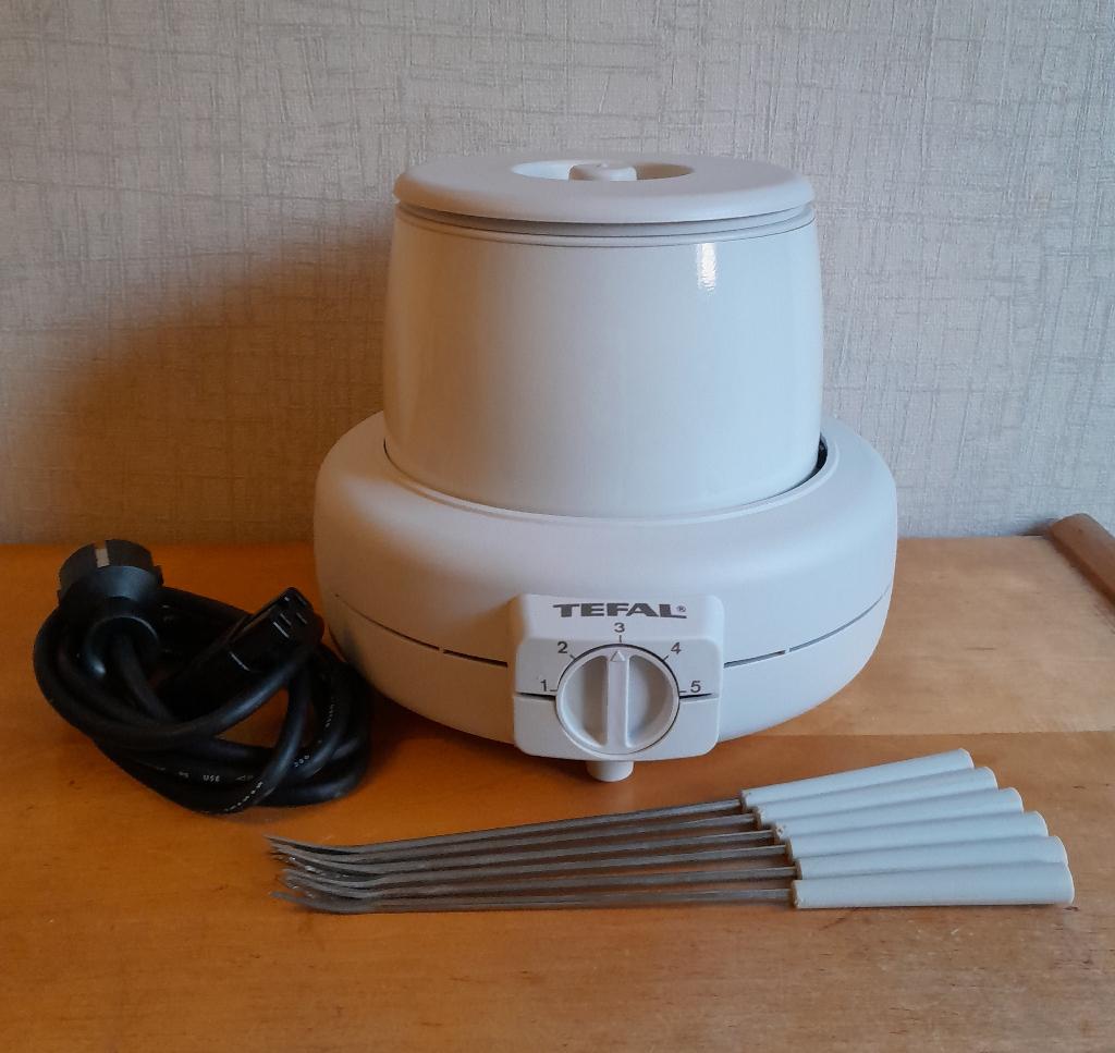 Tefal elektrisch fondue pan ‘Rumilly’ v kaas, chocola, vlees, Ophalen, Zo goed als nieuw, Elektrisch, Fondueset