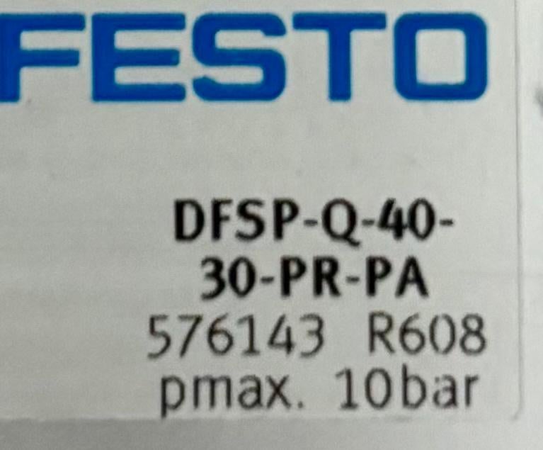 FESTO - Stopper Cilinder - DFSP-Q-40-30-PR-PA - 576143, Nieuw, Www.festo.com, Www.festo.com, Www.festo.com