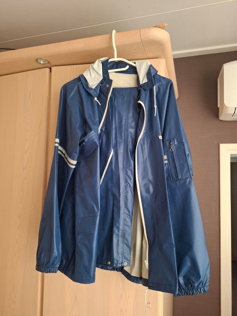 AGU Sport regenpak jaren '80 blauw, Verzenden, Zo goed als nieuw, Regenpak, Heren