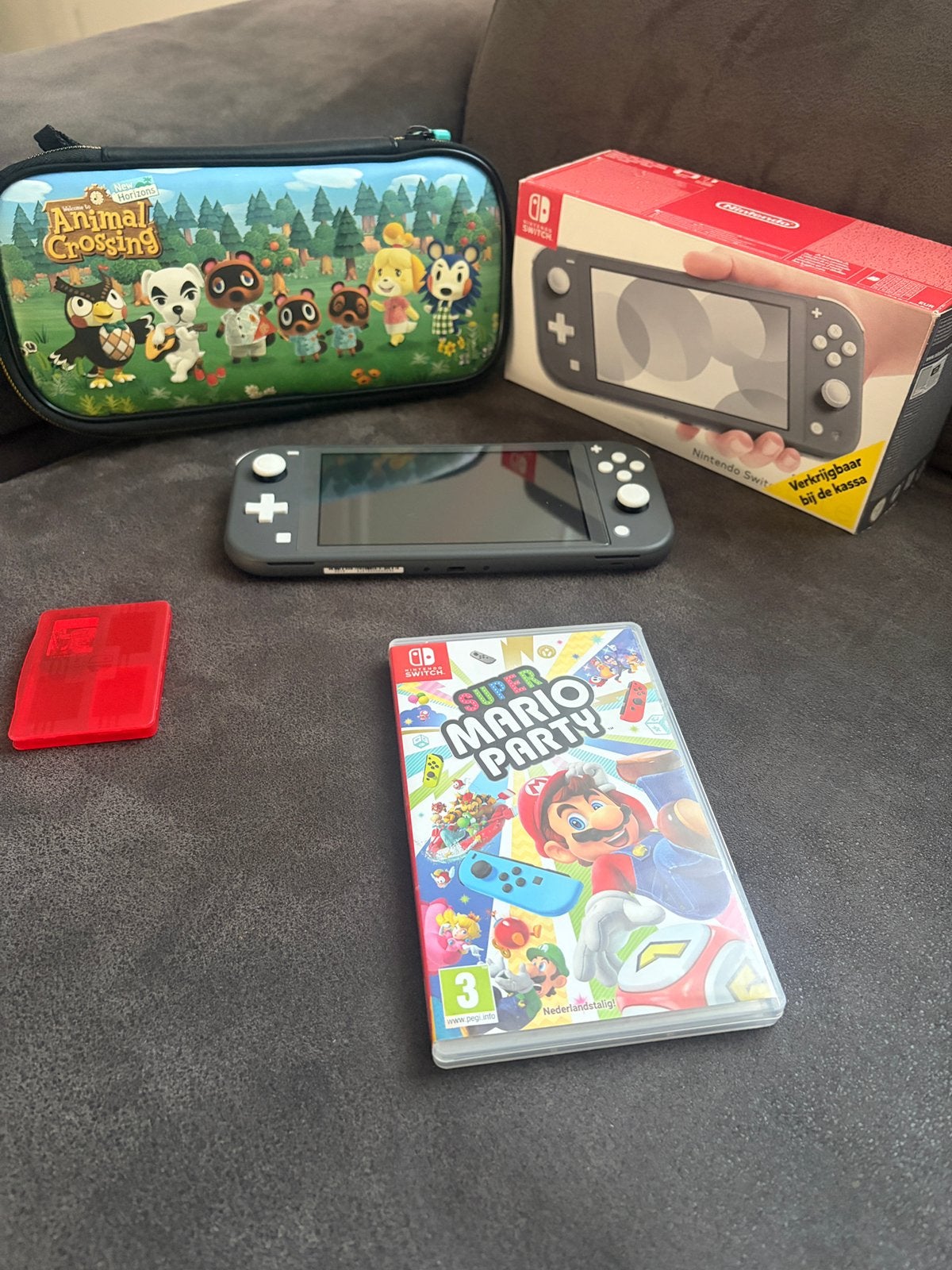 Nintendo Switch Lite 32GB  2 Games  Animal Crossing Case –