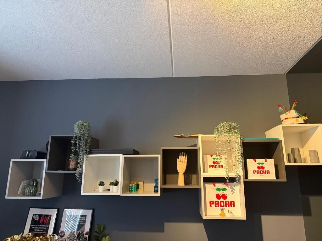 ikea eket 9 x kubus 2 x lade 1 x groot lade 1 x kastje € 150, Huis en Inrichting, Ophalen, Zo goed als nieuw, Minder dan 150 cm