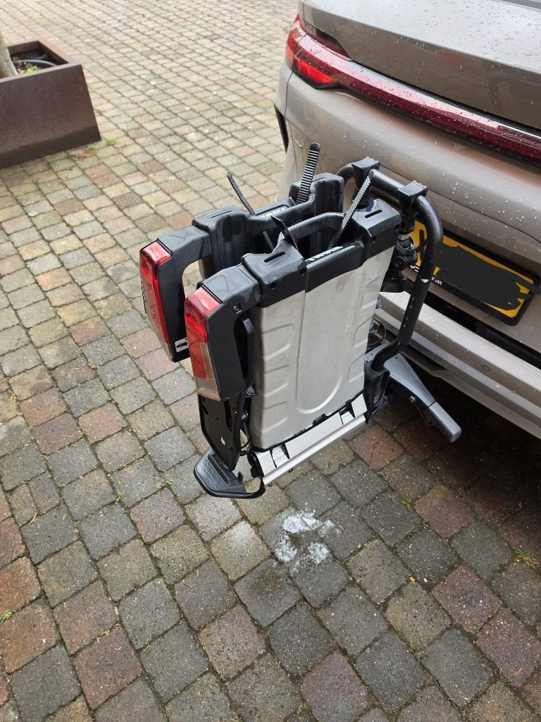 FIETSENDRAGER INKLAPBAAR, Ophalen, Zo goed als nieuw, 2 fietsen, Trekhaakdrager