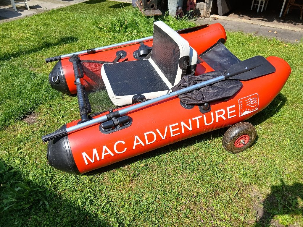 Complete Belly Boot Mac Adventure  met peddels en wielen, Ophalen, Zo goed als nieuw, Overige typen