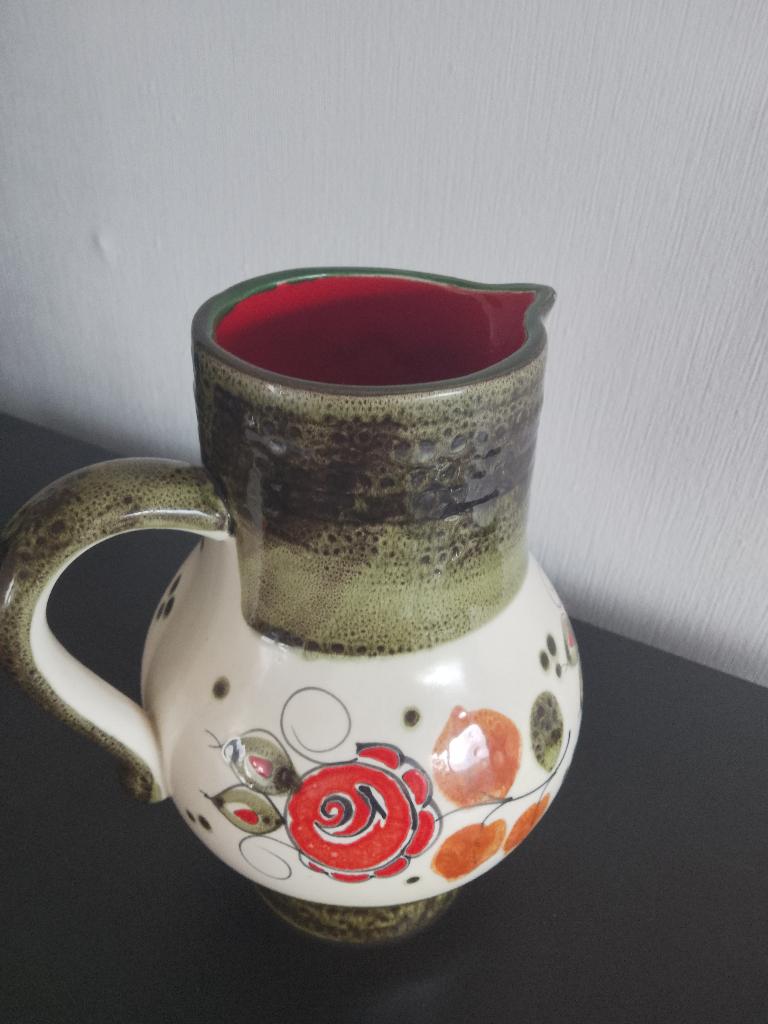 Vintage Schramberg Karaf - Tirol collectie - Handgedecoreerd, Antiek en Kunst, Antiek | Keramiek en Aardewerk, Ophalen of Verzenden