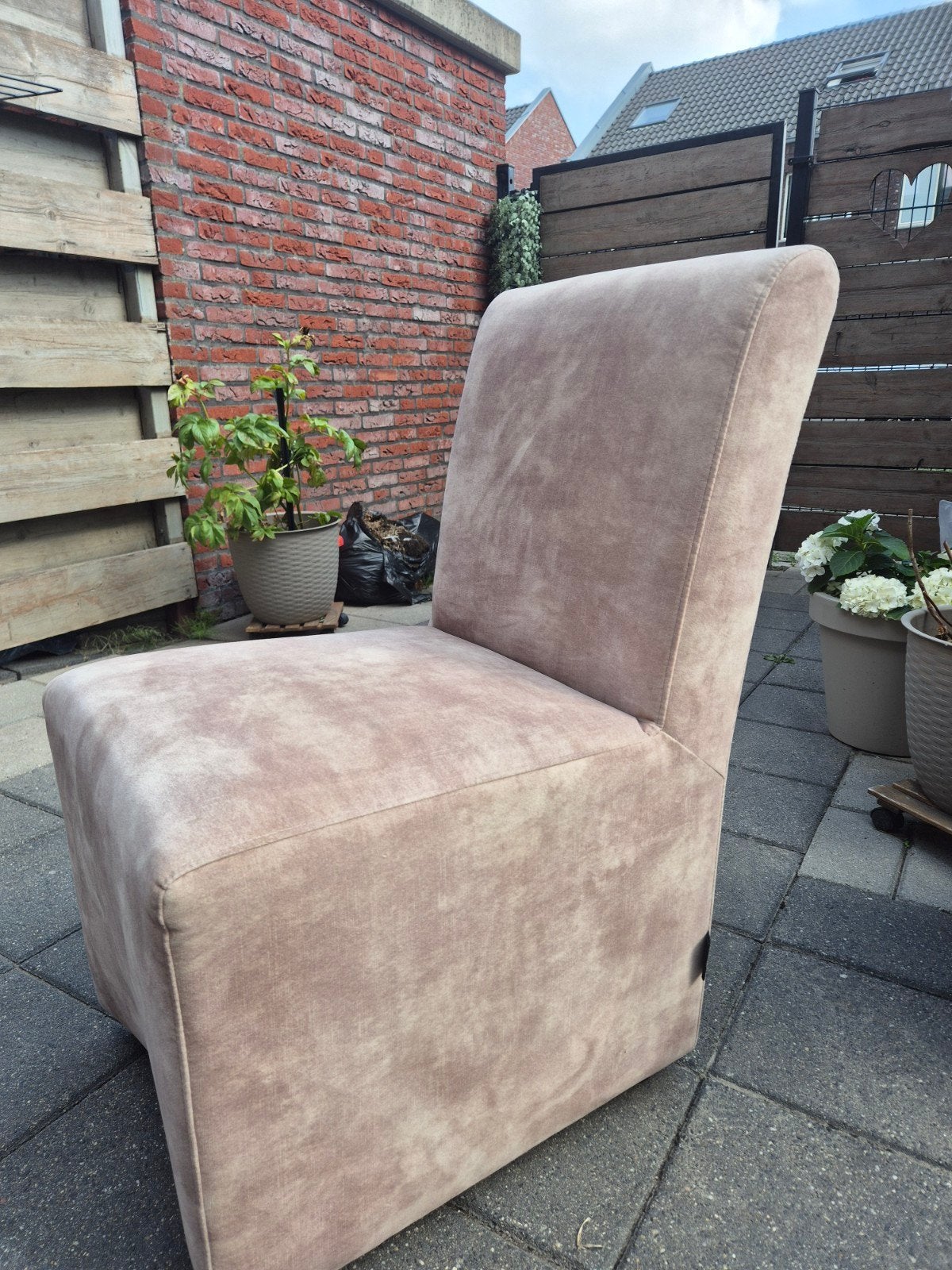 Eetkamerstoelen op wielen 6 stuks Urban Sofa, Huis en Inrichting, Ophalen, Gebruikt, Vijf, Zes of meer stoelen
