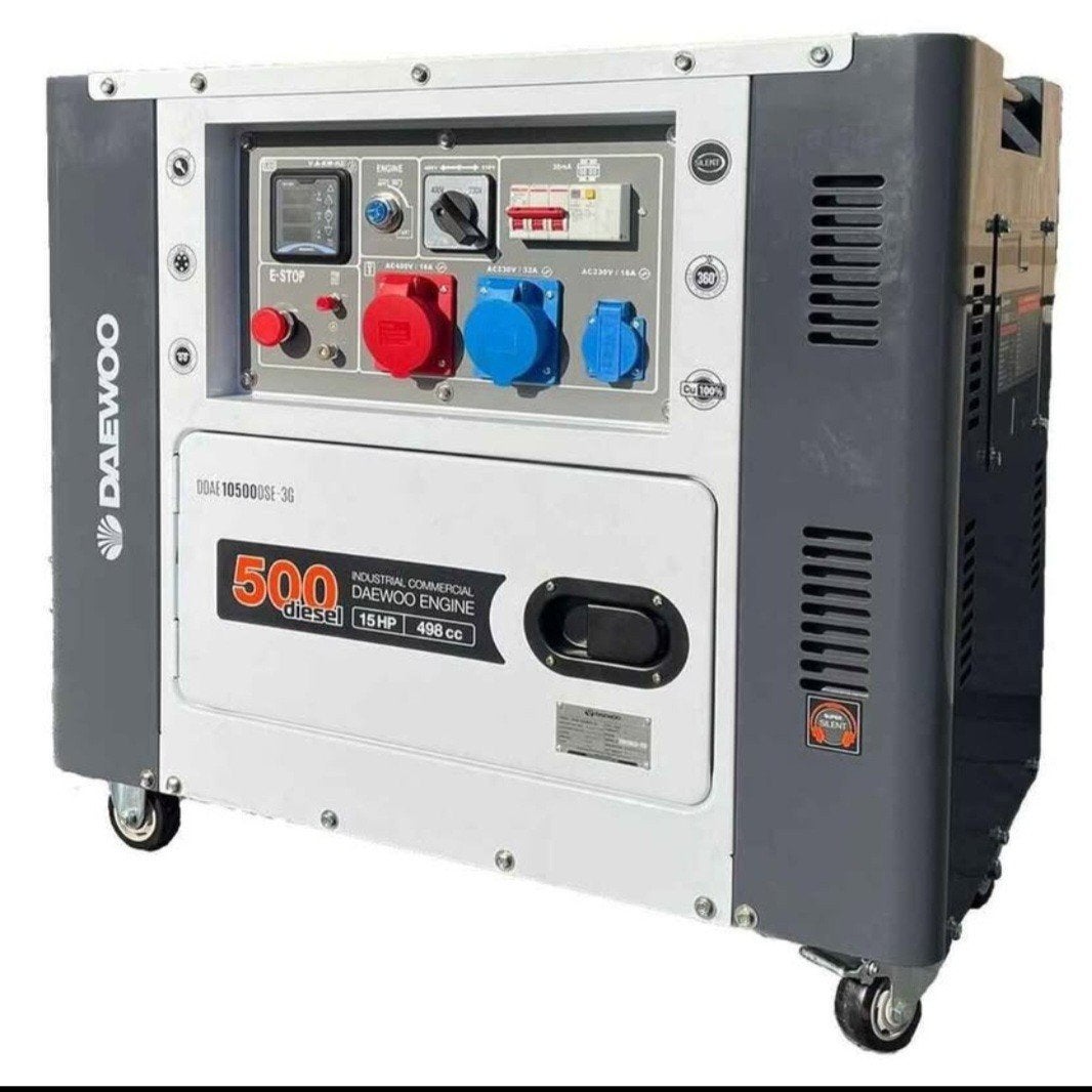 Nieuwe Daewoo Diesel Generator 8.1 kVA - Krachtig & Stil, Ophalen of Verzenden, Nieuw, Dieselolie, Geluidgedempt