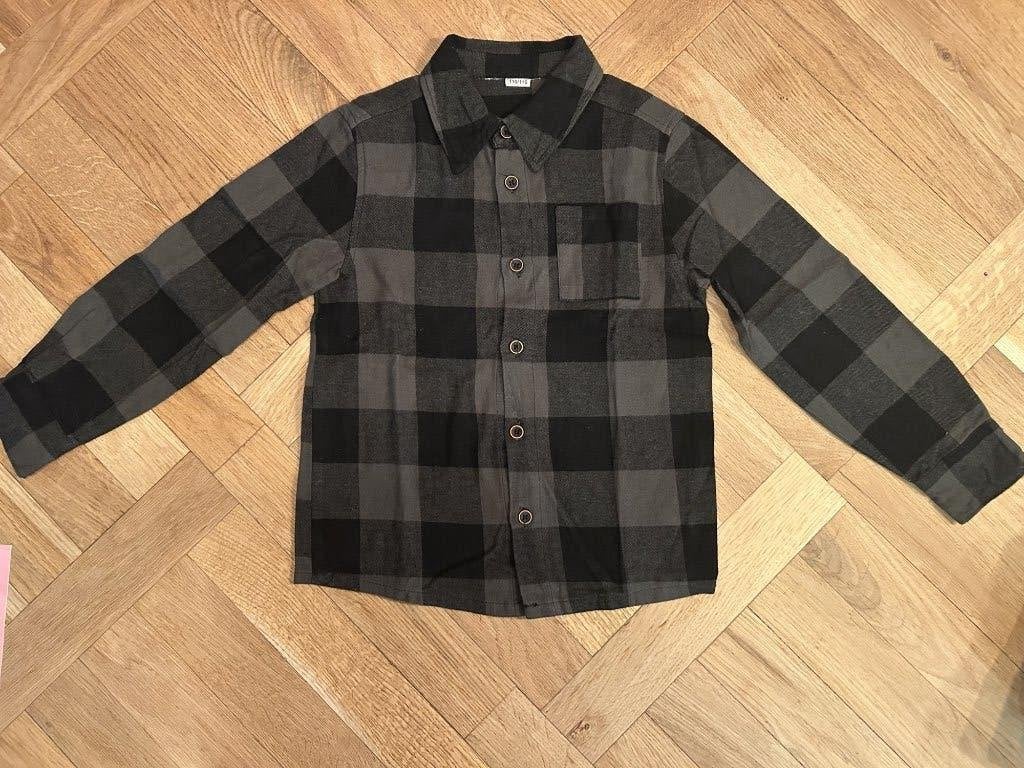 Geruit flanellen overhemd maat 110/116, Ophalen of Verzenden, Zo goed als nieuw, Jongen, Overhemd of Blouse