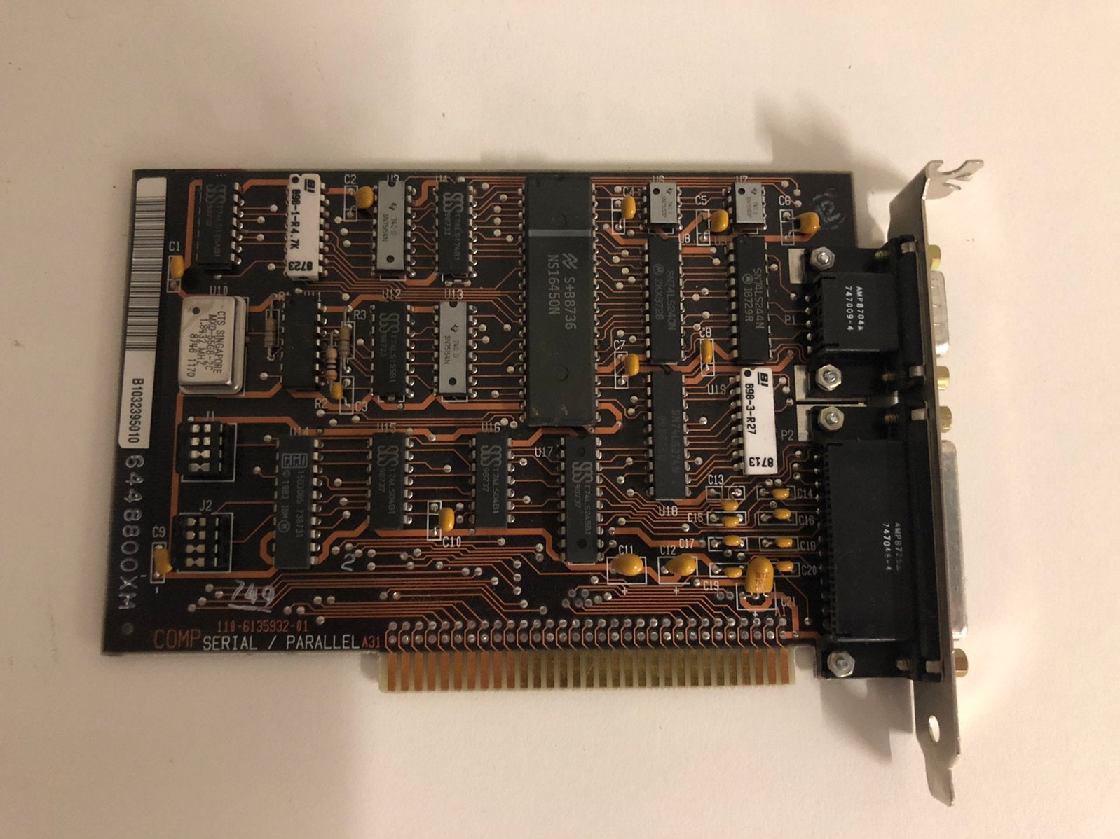 IBM Serieel/parallel isa kaart 8-bit