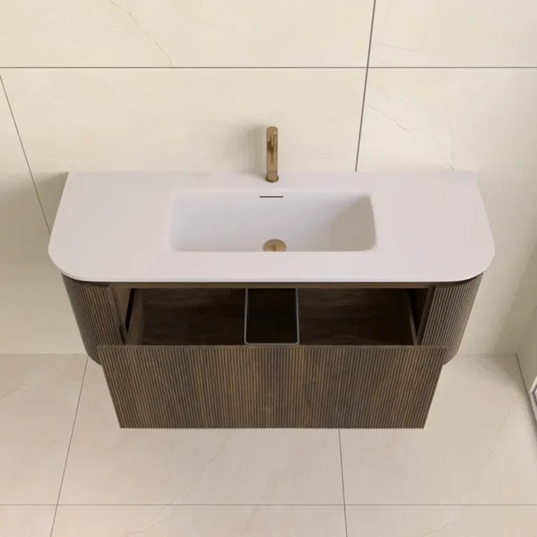 Badmeubel 120 cm Lavantri Eleganza - Japandi badmeubel NEW, 100 tot 150 cm, Verzenden, Nieuw, Minder dan 100 cm